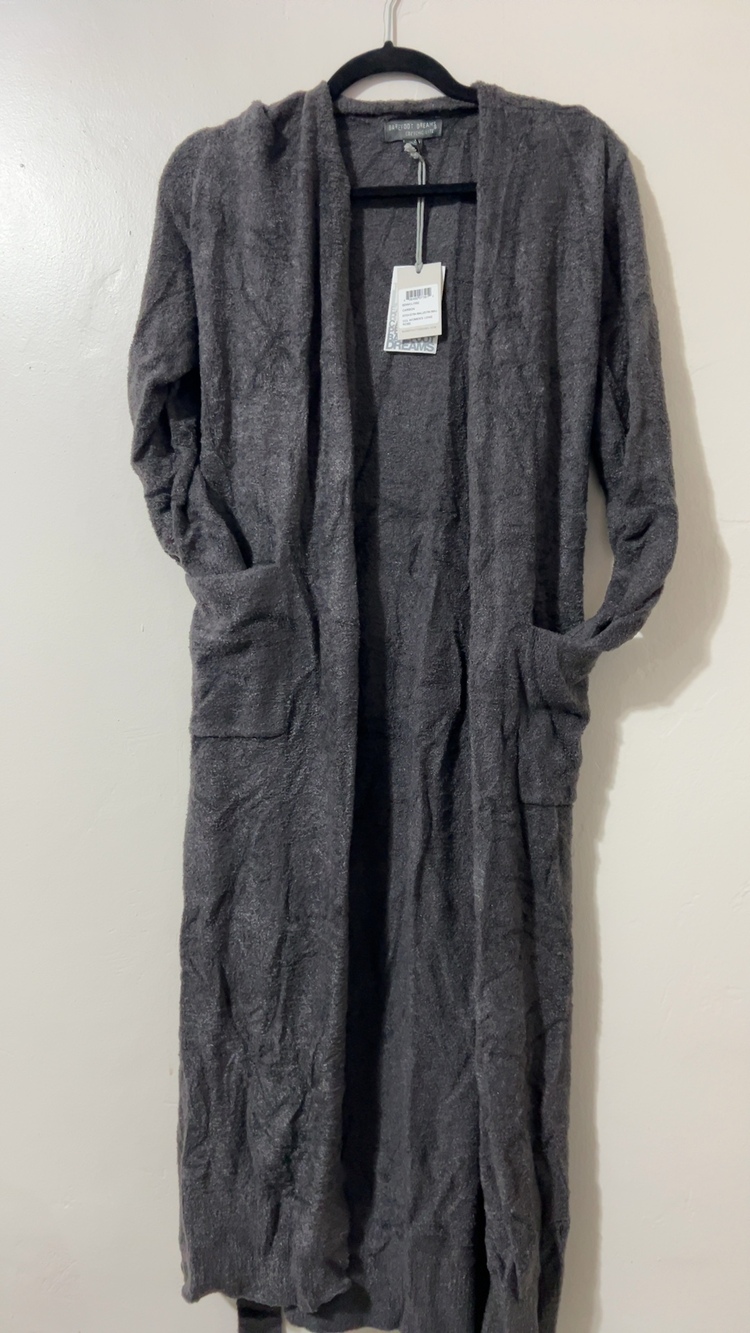 Barefoot Dreams Women's Carbon CozyChic Lite Long Robe XXS/XS